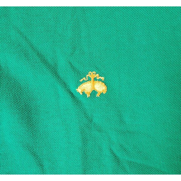 Vintage Brooks Brothers Colorblock Logo Polo Shirt Size Medium 100% Cotton - Picture 6 of 11